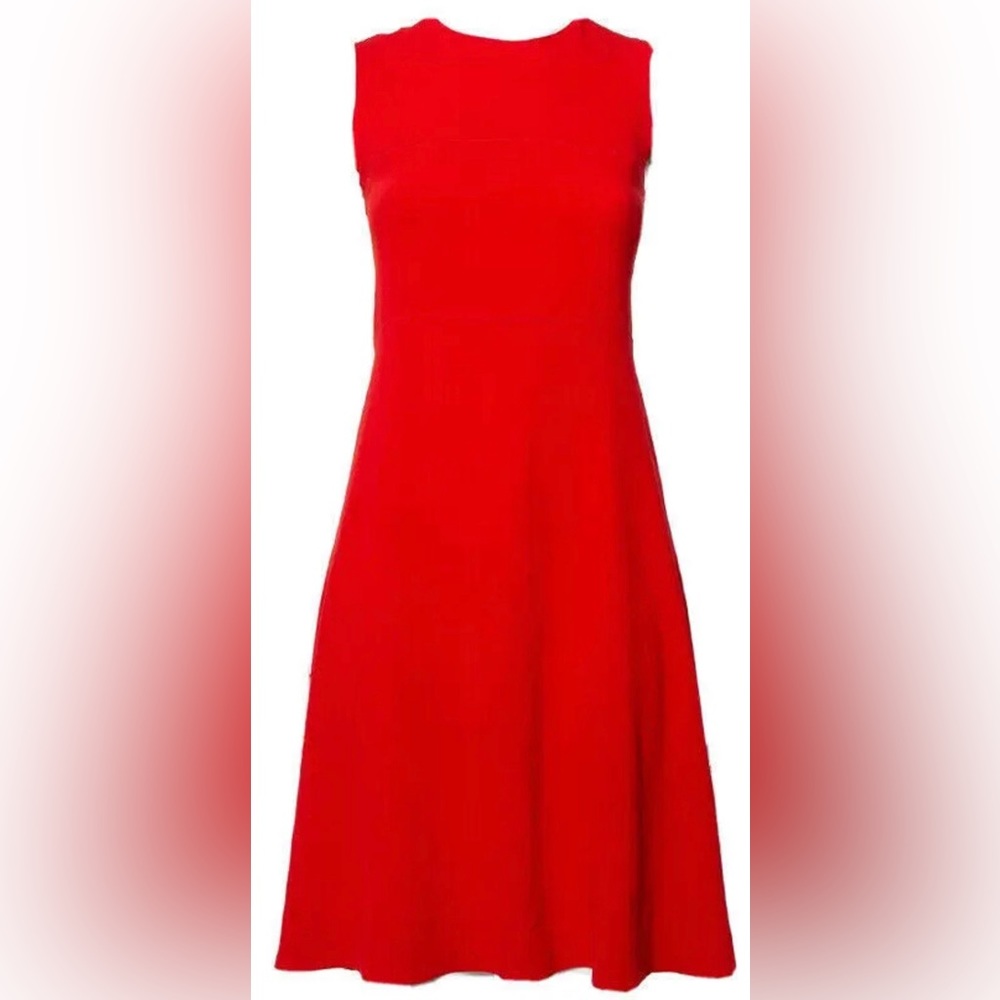 Joseph Red Fit and Flare Dress